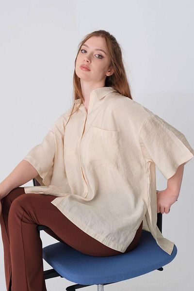 Addax Oversize jednokapesní košile - G8129-y4