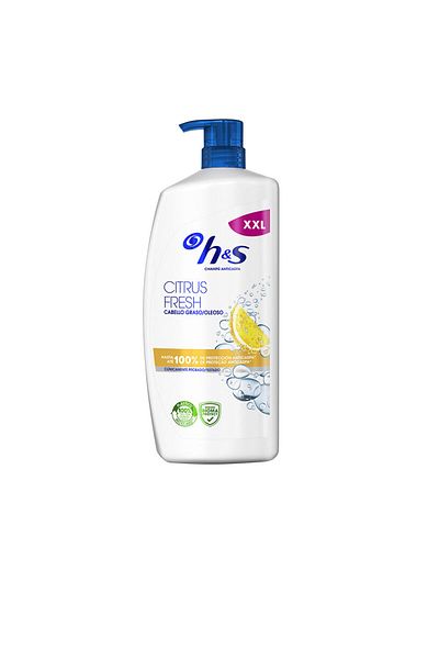 head and shoulders H&amps Citrus Fresh Shampoo für fettiges Haar, Kopf und Schultern, 1000 ml