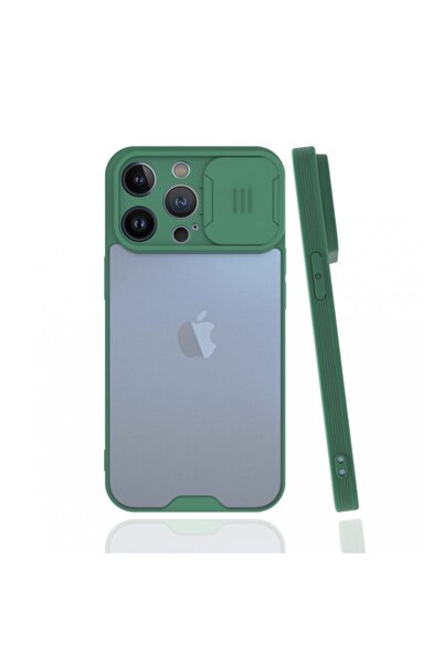 Fibaks Apple Iphone 13 Pro Max Uyumlu Sürgülü Ultra Ince Renkli Kamera Korumalı Koruyucu Kılıf