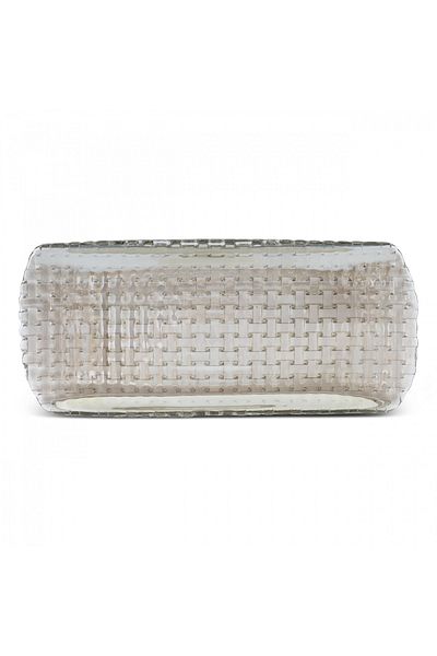 Karaca Braid Luster Glass Boat Plate 29X8,5 cm