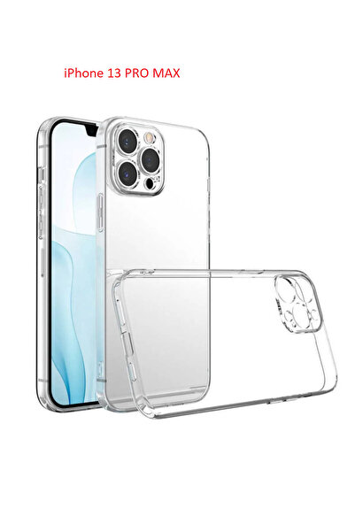 Fibaks Apple Iphone 13 Pro Max Uyumlu Kılıf Kamera Korumalı Yumuşak Süper Silikon