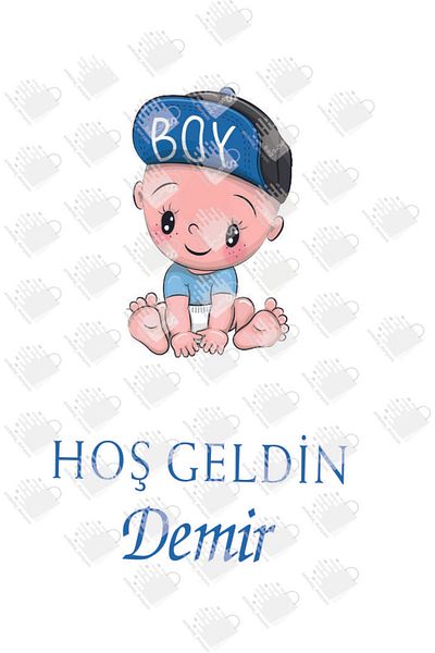 AMBALAJDÜNYAM 50 τεμάχια Baby Boy Seven Born, τσάντα δώρου γενεθλίων (18*8*24)