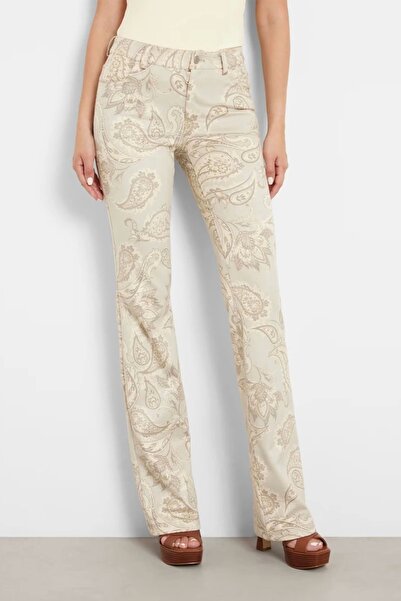 Guess SEXY SUEDE BOOT Kadın Bej Pantolon W4YA58WGC70-P1HR