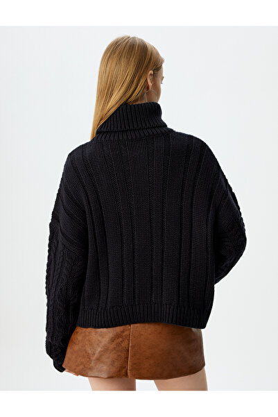 Koton Pulover de tricotat cu textura tricotata cu par