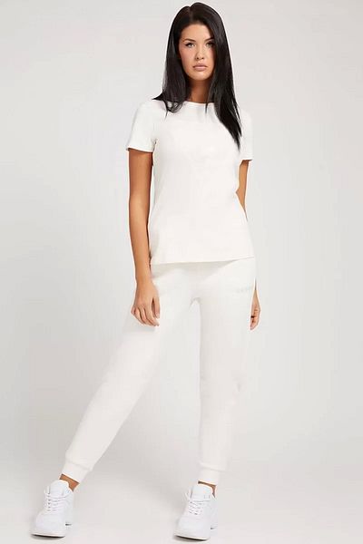 Guess Adele Ss Cn Tee Women's Cream T-Shirt V2Yi07K8Hm0-G6K5