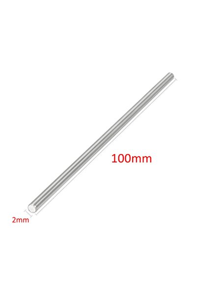 Genel Markalar 2mm X 100mm Metal Mil Çelik Çubuk Aks Oyuncak Rc Araba Robot
