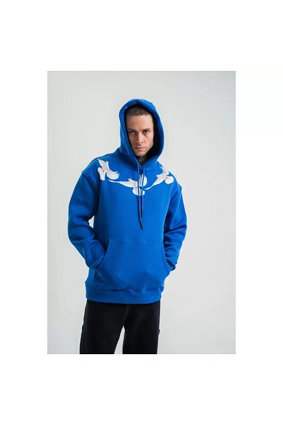 BB Μακρυμάνικο φούτερ Unisex Blue Crew με λαιμόκοψη