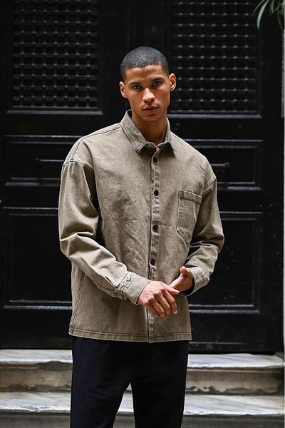 Rocqerx R-6003 Model Jeans Jacket - Με λεπτομέρειες τσέπης
