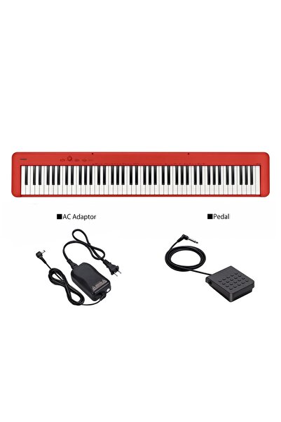 Casio CDP-S160RDC2 Kırmızı Taşınabilir Dijital Piyano
