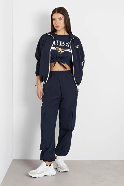 Guess Жіноча синя кофта на блискавці Arleth