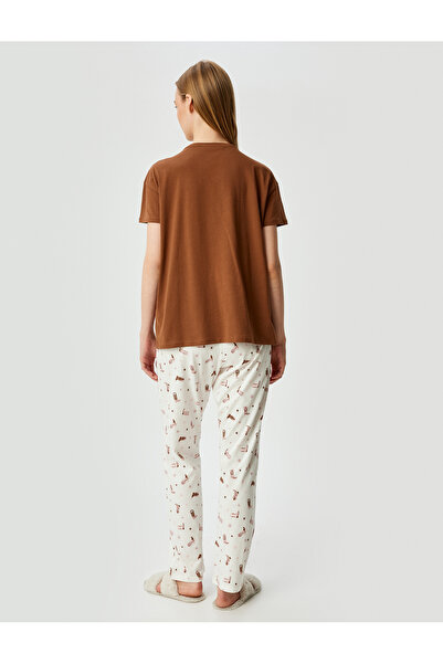 Koton Pamuklu Pijama Takımı 2'li Baskılı