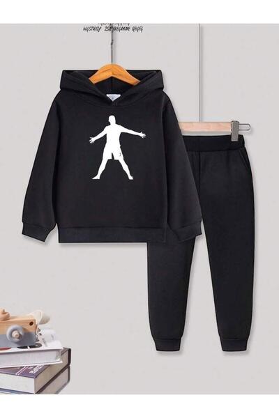 BENROMA Size 7 Football Player Printed Unisex Oversize Kids Tracksuit Set