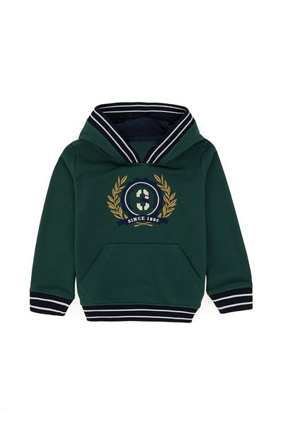 U.S. Polo Assn. Boys' Dark Green Hooded Sweatshirt 50290759 -Vr079