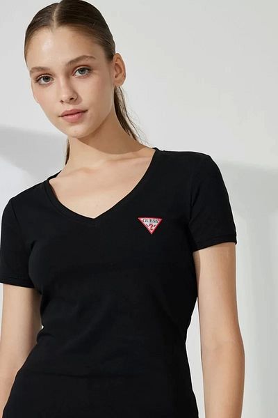 Guess Ss Vn Mini Triangle dámské černé tričko W2yi45j1314-jblk