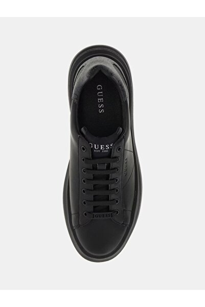 Guess Elba Erkek Siyah Deri Sneaker FMPVIBLEA12-BLACK
