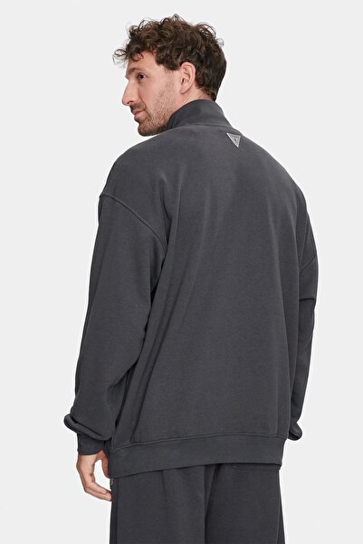 Guess EMIS FULL ZIP SWATSH Erkek Siyah Ceket Z4YQ01KAIJ1-A91E