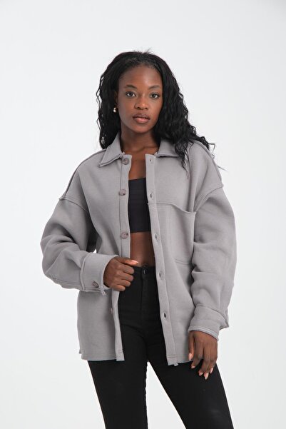 Rocqerx R-5750 Куртка з коміром, брудним швом, трьома нитками та шардоном