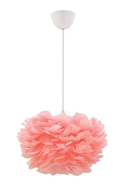 İstanbul Avize İstanbul Avize Pembe Deve Tüylü Modern Avize