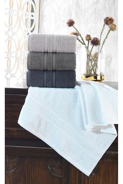 neşe home collection Σετ πετσετών χεριών & προσώπου Sofia 50x90 4 τεμαχίων