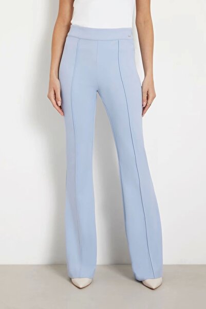 Guess NEW FLARED EVELINA P Kadın Mavi Pantolon W4YB01KCBO2-G76S