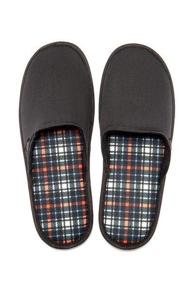 Twigy Orange/blue Plaid Men's House Slippers - 41/46