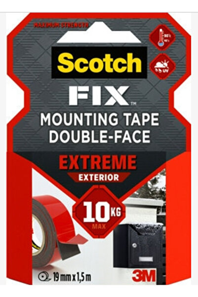 Genel Markalar Scotch Fıx Extreme Dış Mekan Çift Taraflı Montaj Bantı 19mm*1,...