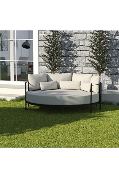 SCY Quod Bahçe Koltuğu Havuz Başı Divan Yatağı Şezlong 4 Kişilik Aile Plaj Ya...