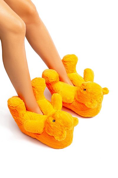Twigy Pookie Femei - Animal Orange Panduf 36/41