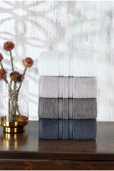 neşe home collection Σετ πετσετών χεριών & προσώπου Sofia 50x90 4 τεμαχίων