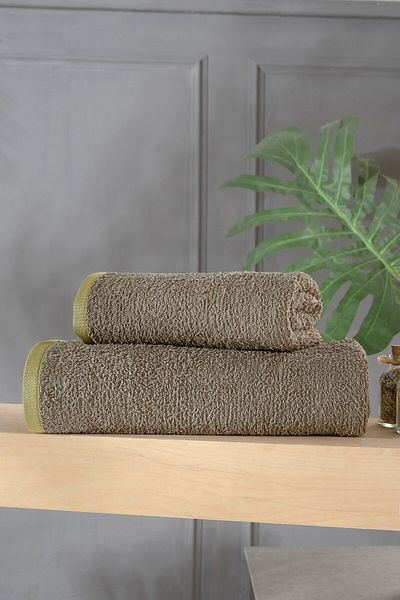 neşe home collection Rosa Σετ Πετσέτες Μπάνιου 2 τεμαχίων Χακί