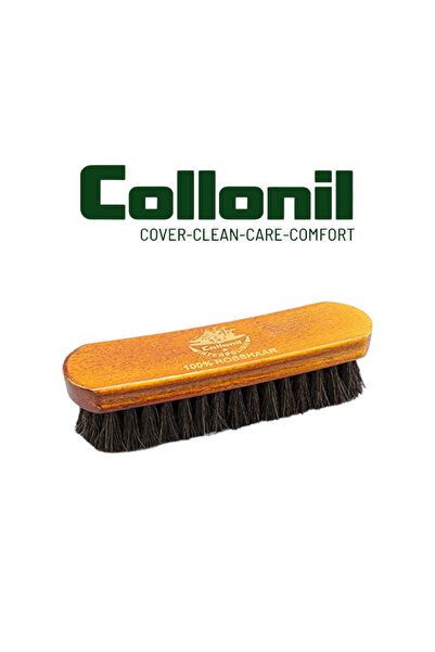 Collonil فرشاة تلميع عالية الجودة بمقبض خشبي