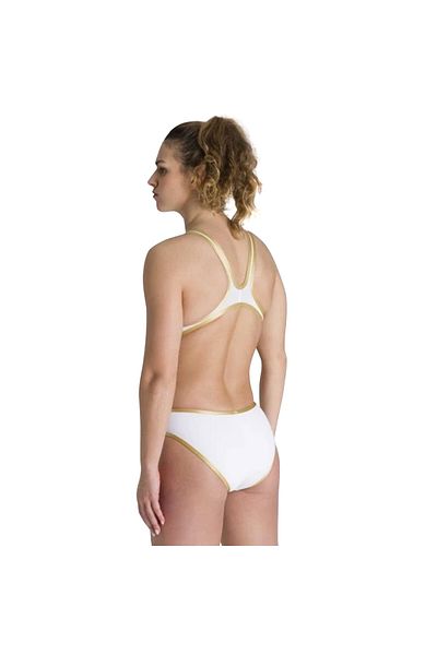 ARENA Costum de baie alb pentru femei One Big Logo001198106