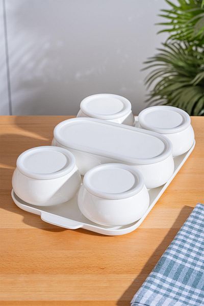 ACAR Nora 6 Pieces Porcelain Covered Breakfast Bowl