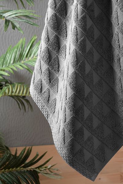neşe home collection Πετσέτα μπάνιου Emma Anthracite 70x140