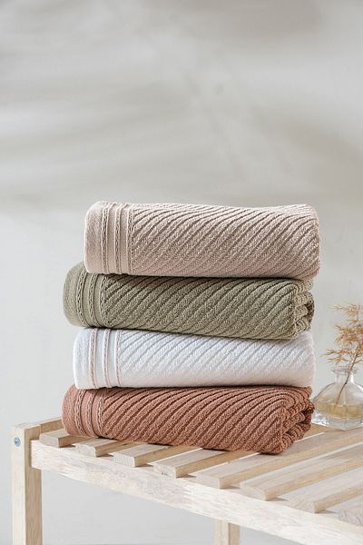 neşe home collection Σετ πετσετών χεριών & προσώπου Valeron 50x90 4 τεμαχίων