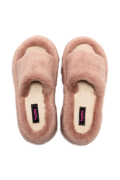 Twigy Γυναικείες παντόφλες με τακούνι Lili Plush Ροζ 36/40