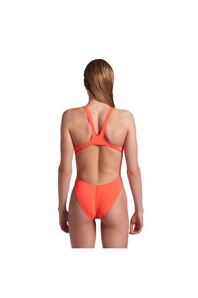 ARENA Team Swimsuit Swim Tech Solid Kadın Turuncu Yüzücü Mayosu 004763300