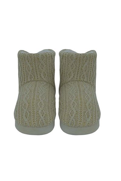 Chirpy Trey - Glitter Detailed Knitted Women's Slippers