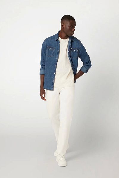 Guess Cămașă din denim pentru bărbați Amsterdam