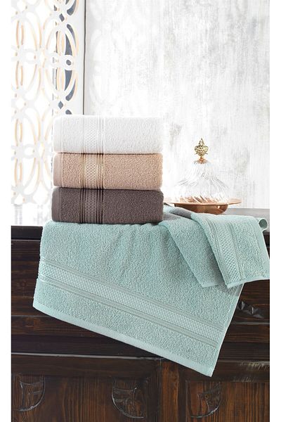 neşe home collection Ανοιξιάτικο Σετ Πετσέτες Χεριών & Προσώπου 4 τεμαχίων 50x90