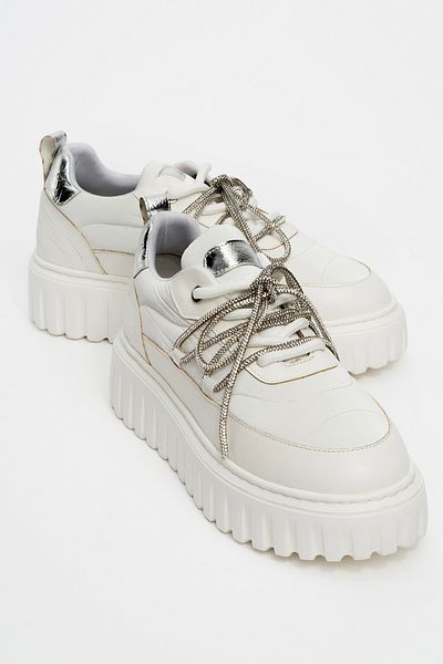 LuviShoes Pantofi sport pentru femei THEOS White Parachute Stone