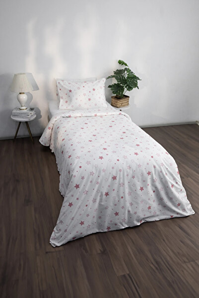 FAVORA Yıldız Single Duvet Cover Set - Pink