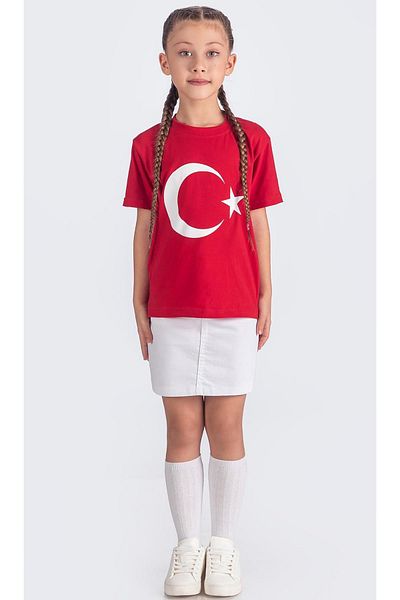 Minik Dolap 23 April 29 October Turkish Flag Skirt Set