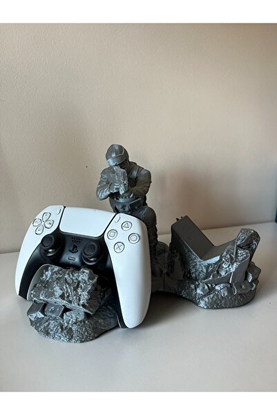 magicland Asker Figürlü FPS Gamepad Standı - PS4 / PS5 / Xbox Uyumlu - 3D Bas...