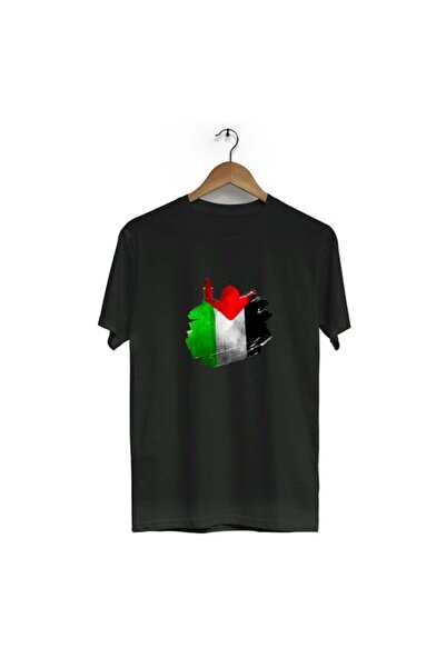 HOFFNUNG تي شيرت قطني كبير الحجم برقبة دائرية للجنسين