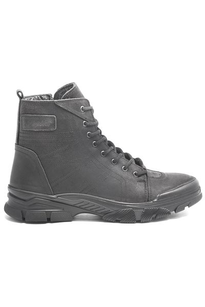 Voyager 6021 Black Men's Nubuck Leather Boots