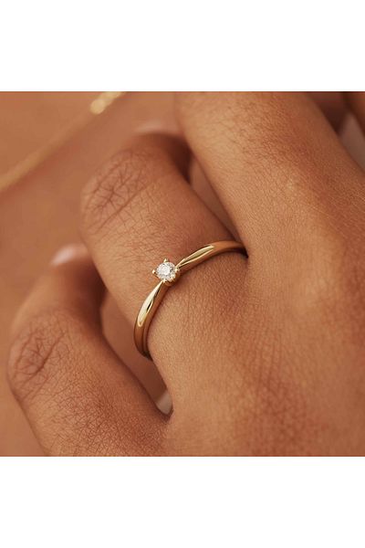 Isabel Bernard De La Paix 14 Karat Ring, Verlobungsring 60