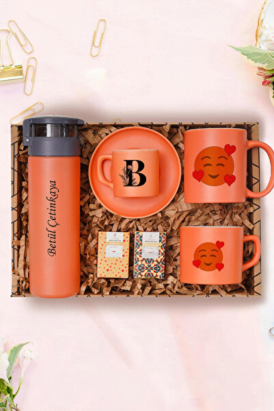 TrendHediye Kişiye Özel Suluk, Kahve Fincanı, Emoji Kupa Bardak, Nescafe Finc...