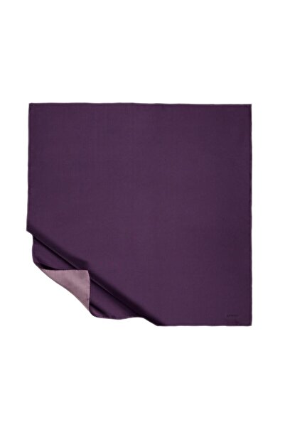 ipekevi İpekevi Solid Color Tivil Silk Scarf 01116-Noble Purple