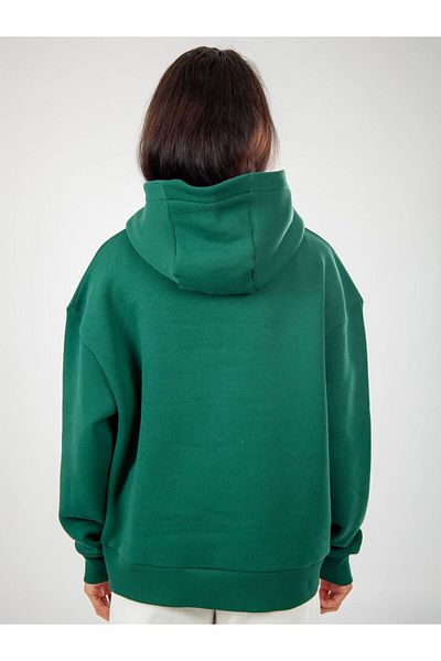 Coredra Green Women's Relaxed Fit Hoodie - Basic